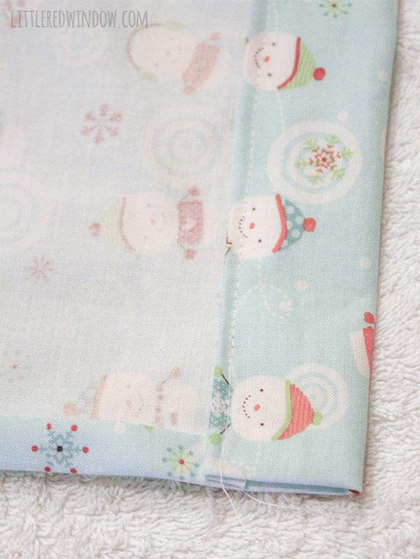 Sew this Easy 3 SEAM drawstring gift bag for your Christmas presents this year, they look cute and can be reused over and over!