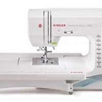 SINGER Quantum Stylist 9960 Computerized Portable Sewing Machine with 600-Stitches, Electronic Auto Pilot Mode, Extension Table and Bonus Accessories, Perfect for Customizing Projects