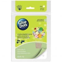 Glue Dots Mini Adhesive Dot Sheets, Contains 252 (.19 Inch) Diameter Adhesive Dots (33709-FC)