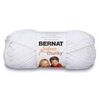 Bernat Softee Chunky Yarn, White, Single Ball