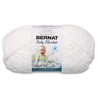 Bernat Baby Blanket Yarn - (6) Super Bulky Gauge - 10.5 oz - White - Single Ball Machine Wash & Dry