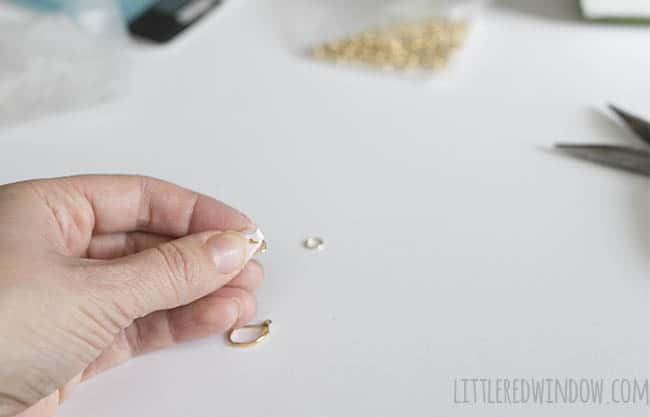 Easy Air Dry Clay Earrings, these cute feather earrings are lightweight and super simple to make! | littleredwindow.com