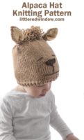 alpaca hat knitting pattern