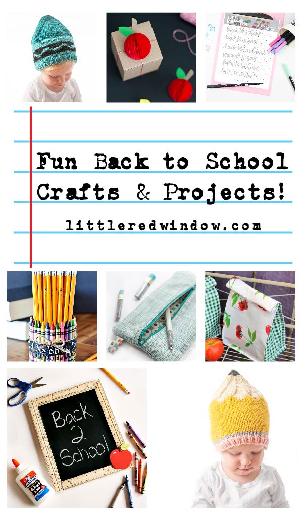 These fun back to school crafts & projects will help get you and your kids excited for the new school year!