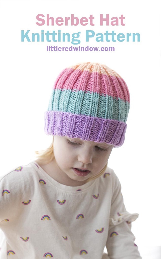 Sherbet hat knitting pattern