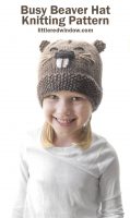 small Busy Beaver Hat Knitting Pattern 01c littleredwindow