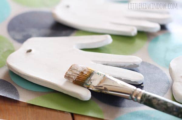 DIY Air Dry Clay Handprint Ornaments, make these adorable handprint ornaments with your kids this Christmas!