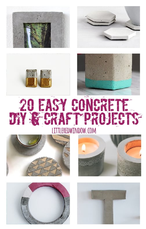 20 Easy DIY Concrete Craft Projects!