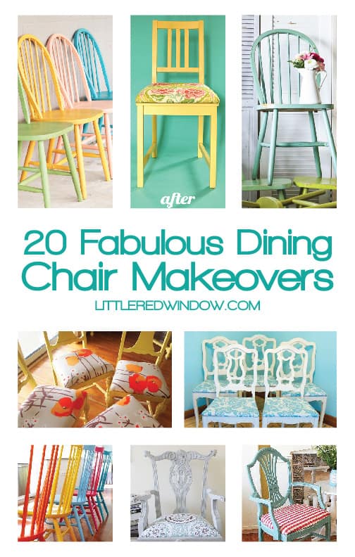 20 Fabulous DIY Dining Chair Makeovers | littleredwindow.com