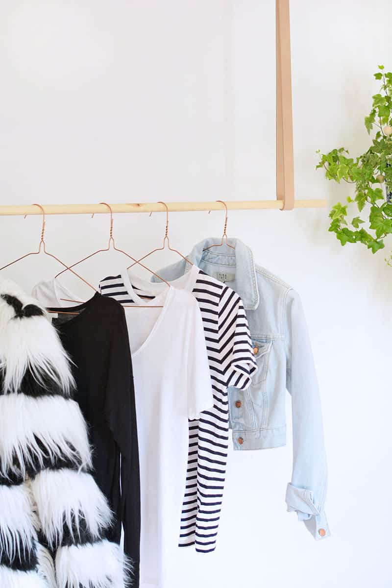 DIY-HANGING-CLOTHES-RAIL