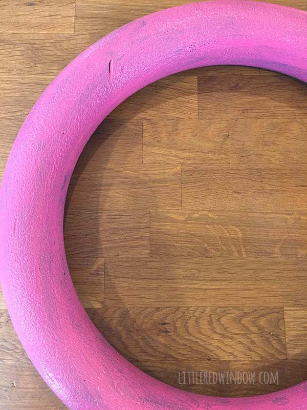 Cute DIY Summer Watermelon Wreath craft, whip up this fun colorful wreath for your front door this summer! | littleredwindow.com