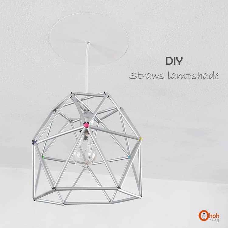 diy wire straw lamp 11