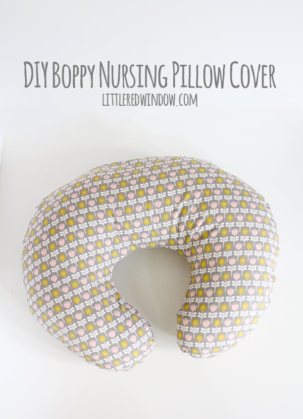 DIY Boppy Cover Pattern | littleredwindow.com | Sew your own nursing pillow cover, it's easy!