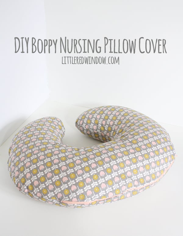 DIY Boppy Cover Pattern | littleredwindow.com | Sew your own nursing pillow cover, it's easy!