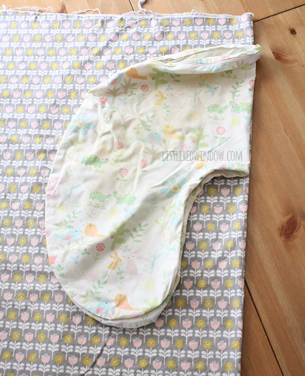 DIY Boppy Pillow Cover Pattern| littleredwindow.com | Sew your own nursing pillow cover, it's easy!