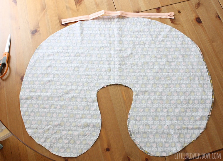 DIY Boppy Pillow Cover Pattern| littleredwindow.com | Sew your own nursing pillow cover, it's easy!