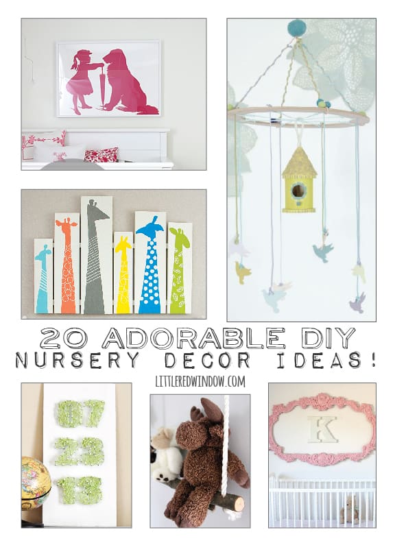 20 Adorable Nursery Decor Ideas! | littleredwindow.com | Tons of ideas for boys, girls and gender neutral!