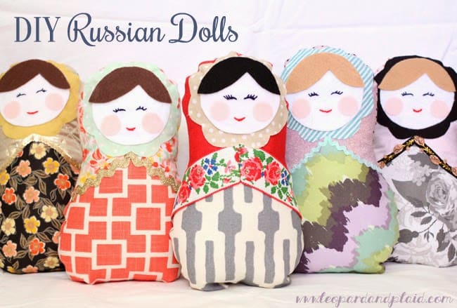 fabric russian nesting doll toys