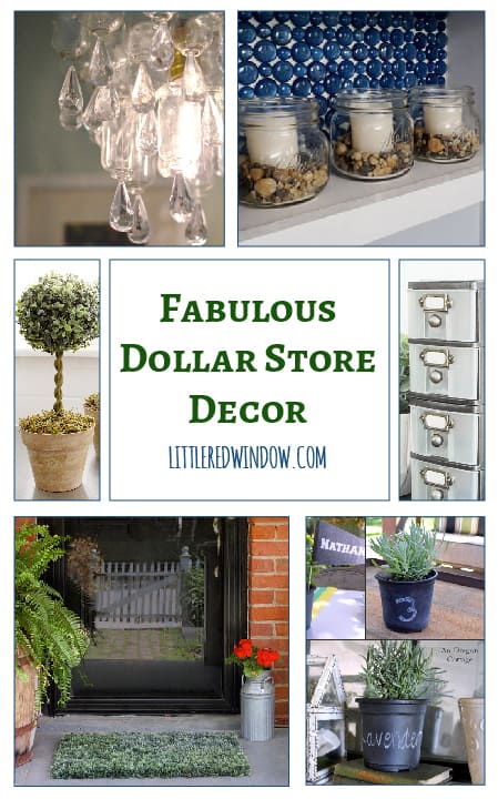 Fabulous Dollar Store Decor Ideas! | littleredwindow.com