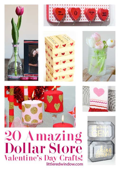 20 Amazing Dollar Store Valentine's Day Crafts & Gifts! | littleredwindow.com