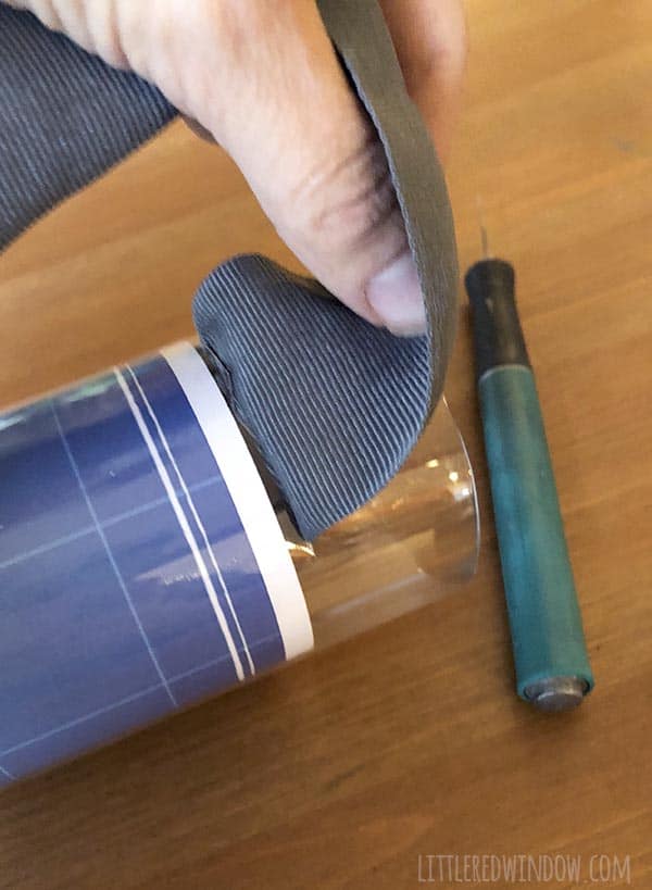 Easy Architect Costume for Kids, make a fun blueprint drawing tube that holds your HALLOWEEN CANDY!