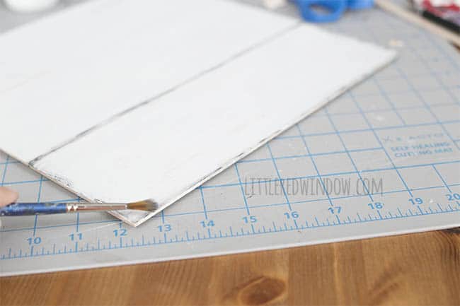 DIY Farmhouse Laundry Room Sign, stencil this cute sign yourself with this easy tutorial! | littleredwindow.com