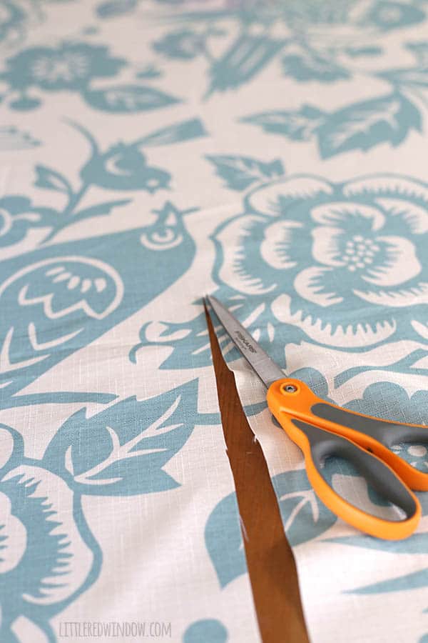 10 Minute DIY Pillow Cover with buttons! You won't believe what it's made from! | littleredwindow.com