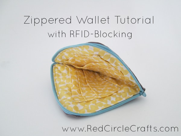 RFID blocking DIY Wallet from Red Circle Crafts