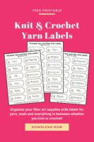 small free printable yarn labels
