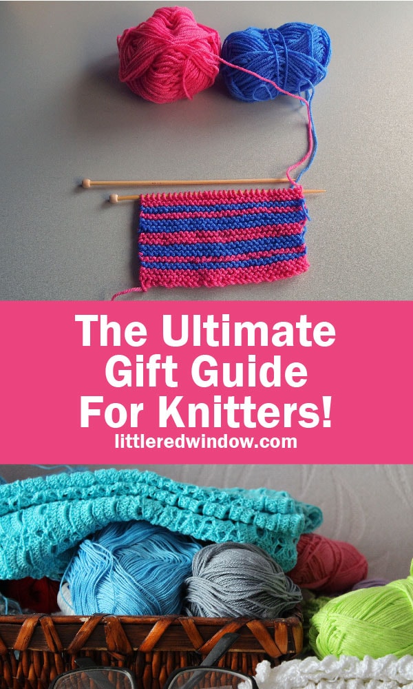 Get tons of great ideas for all the knitters on your shopping list with this huge list, the ULTIMATE gift guide for knitters!