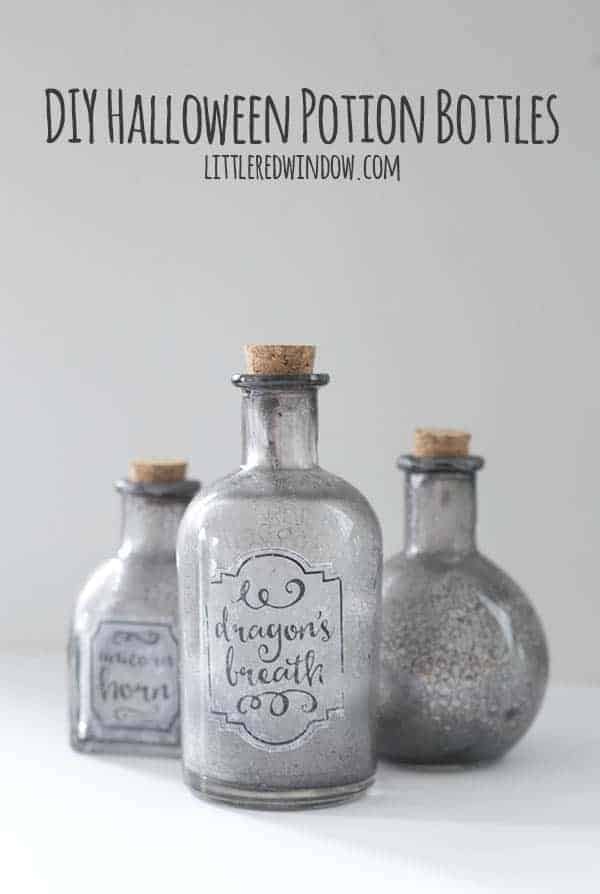DIY Spooky Halloween Potion Bottles | littleredwindow.com