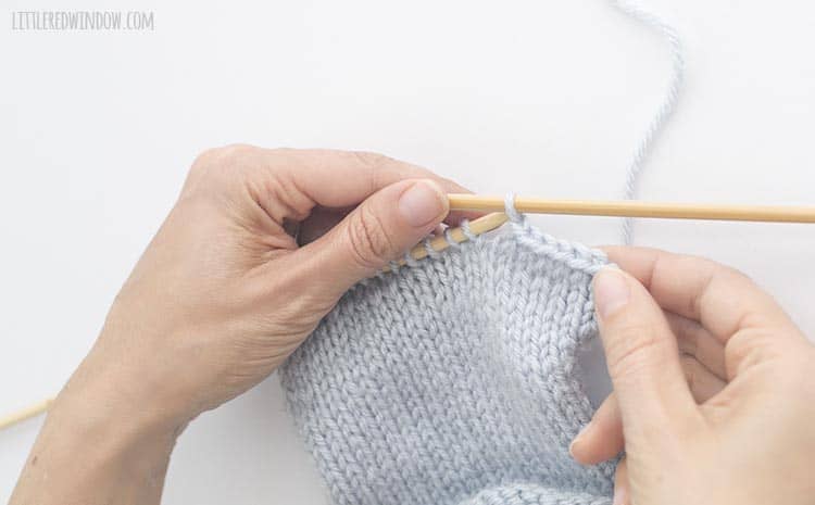 Learn how to finish your knitting project and bind off knit stitches!