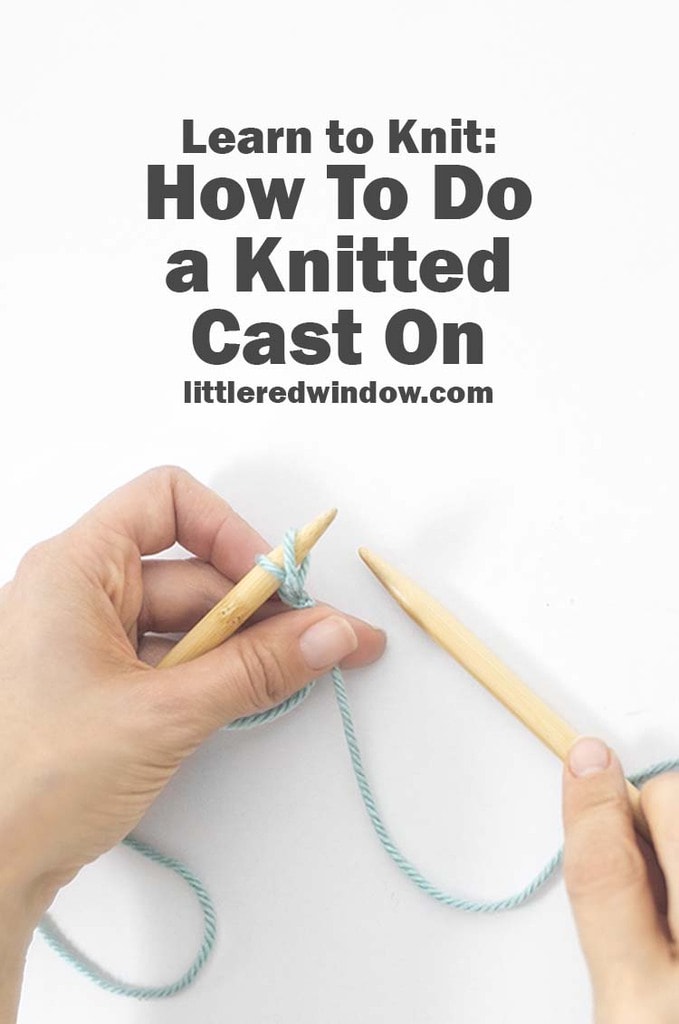 Learn how to start your knitting projects with an easy knitted cast on!