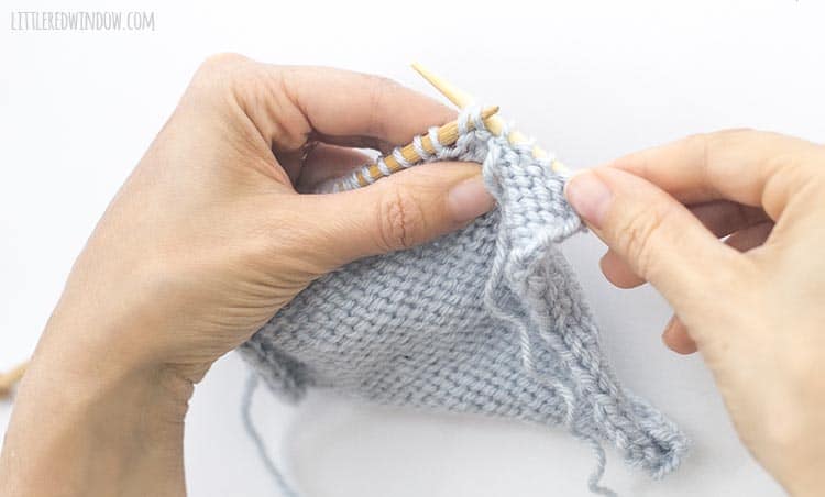 To ssp, slide the slipped stitches BACK to the left knitting needle