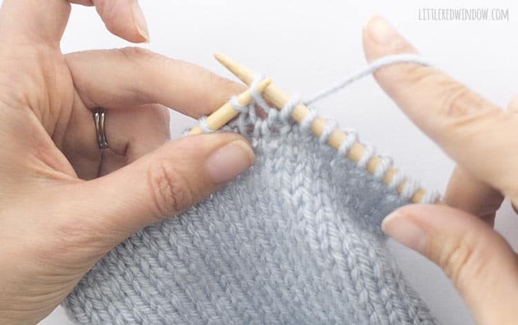 For an m1L, knit into the BACK of the new stitch