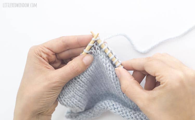 For an m1R, knit into the FRONT of the new stitch