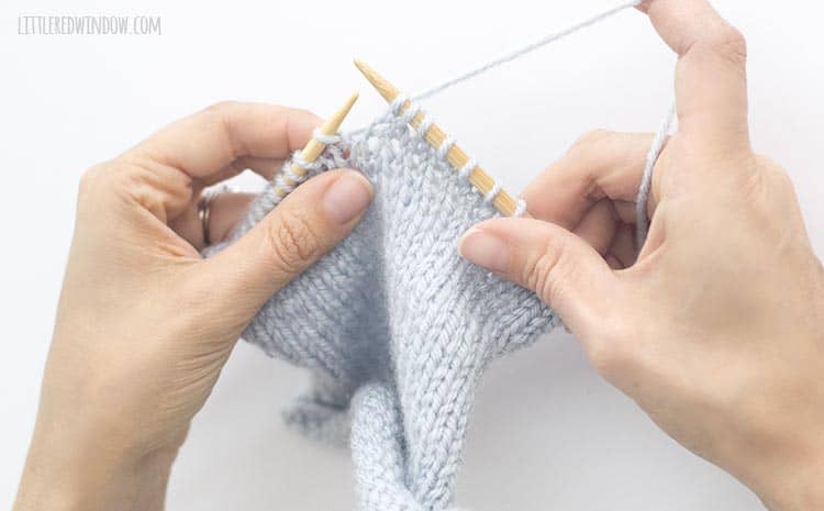 For an skp, knit the second stitch