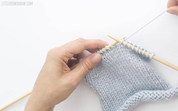 To k2togtbl, start with the yarn behind your work