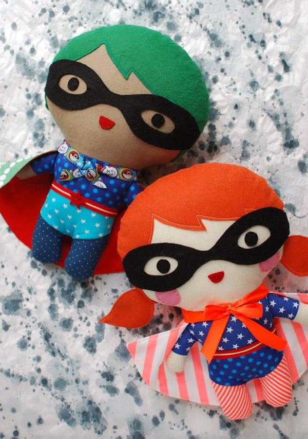 2 superhero stuffies