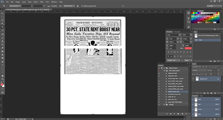 How to Print Old Newspapers for Crafts and Gifts!