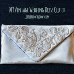 Vintage Wedding Dress Clutch