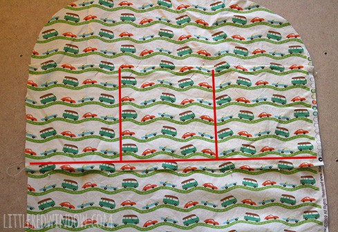 Sew your own DIY Car Seat Protector and keep your seat backs clean and footprint free! | littleredwindow.com