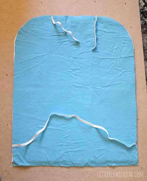 Sew your own DIY Car Seat Protector and keep your seat backs clean and footprint free! | littleredwindow.com