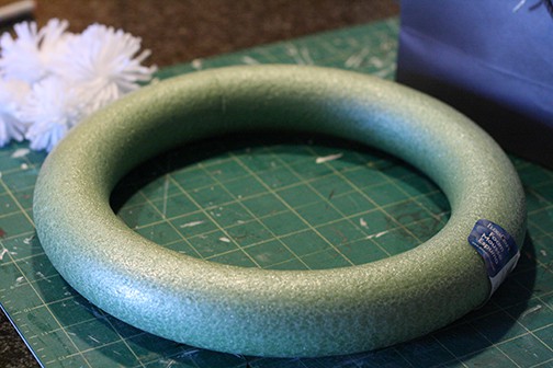 greens styrofoam wreath form