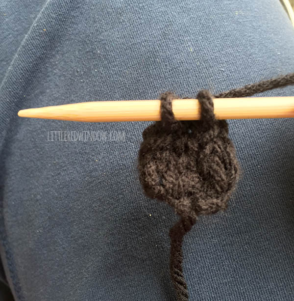 Little Ladybug Hat Free Knitting Pattern Process | littleredwindow.com