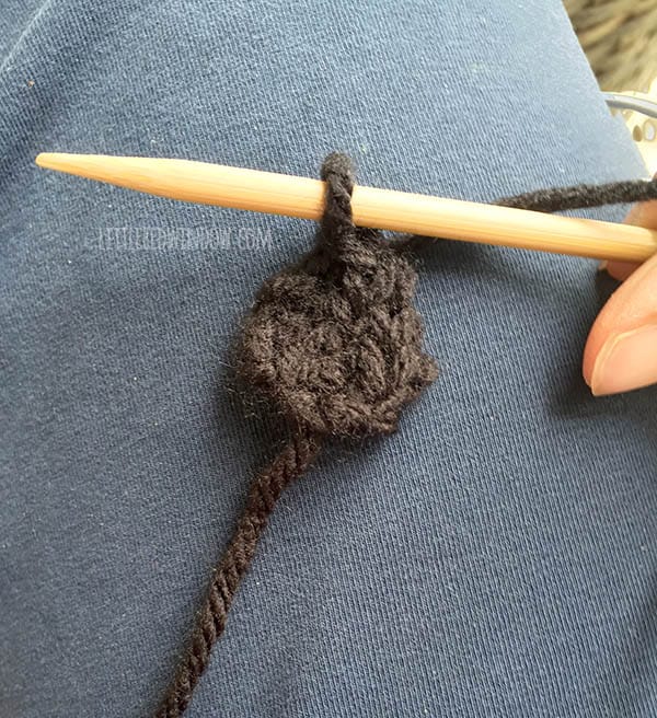 Little Ladybug Hat Free Knitting Pattern Process | littleredwindow.com