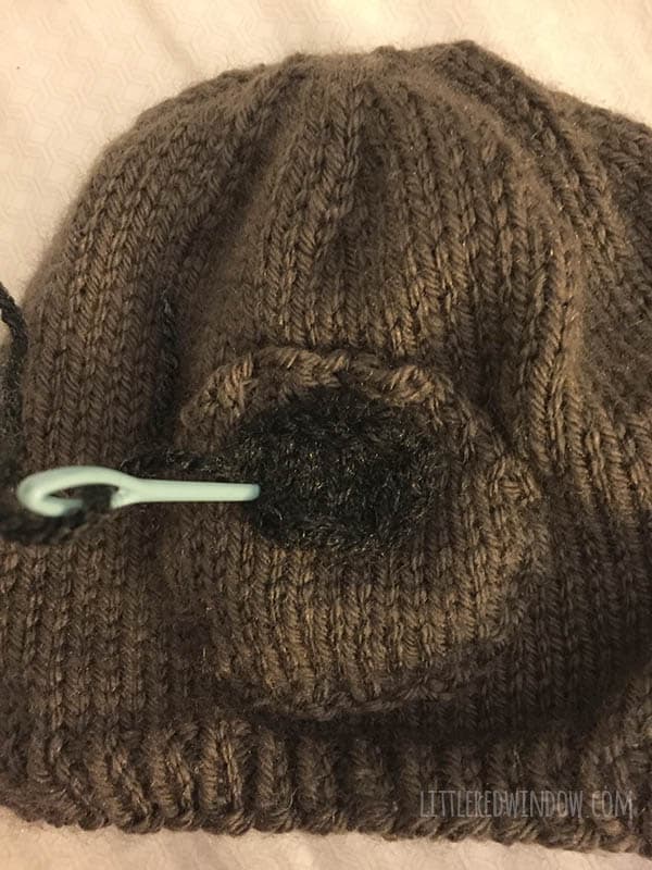 Brand new Teddy Bear Hat Knitting Pattern with sizes for babies and toddlers! | littleredwindow.com