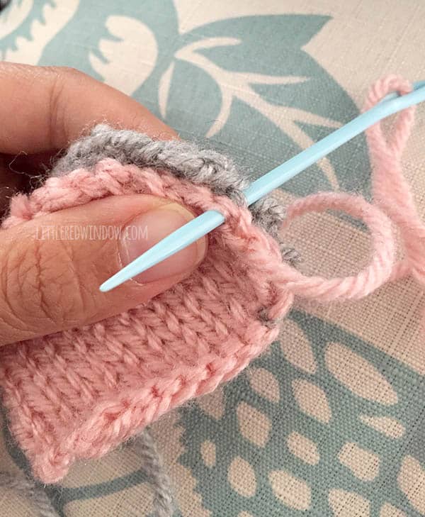 Free Little Mouse Hat Knitting Pattern for babies! | littleredwindow.com