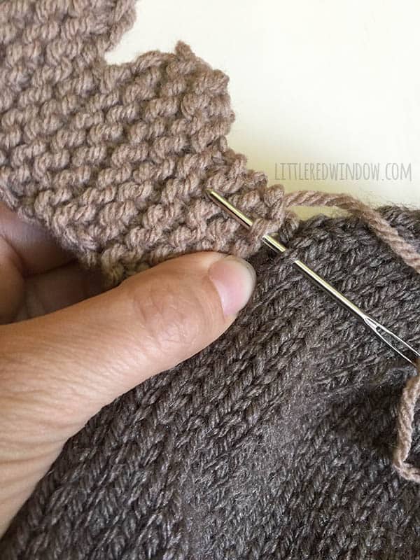 Mini Moose Hat Knitting Pattern for newborns, babies and toddlers! | littleredwindow.com