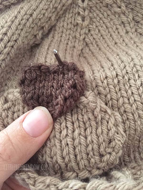 Adorable Otter Hat Knitting Pattern for newborns, babies and toddlers! | littleredwindow.com